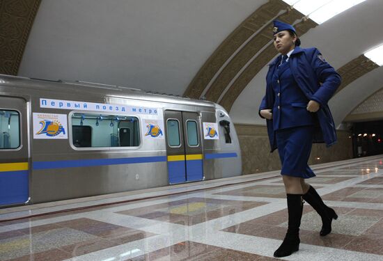Launching first stage of new subway system in Almaty