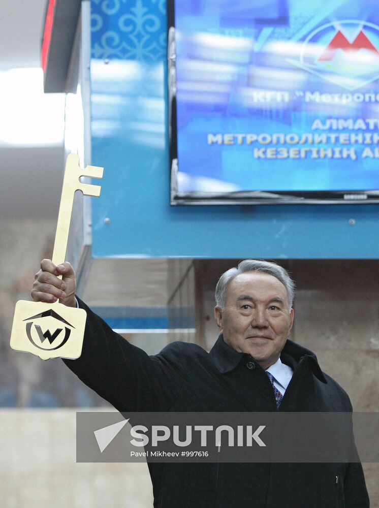 Commissioning first metro line in Almaty
