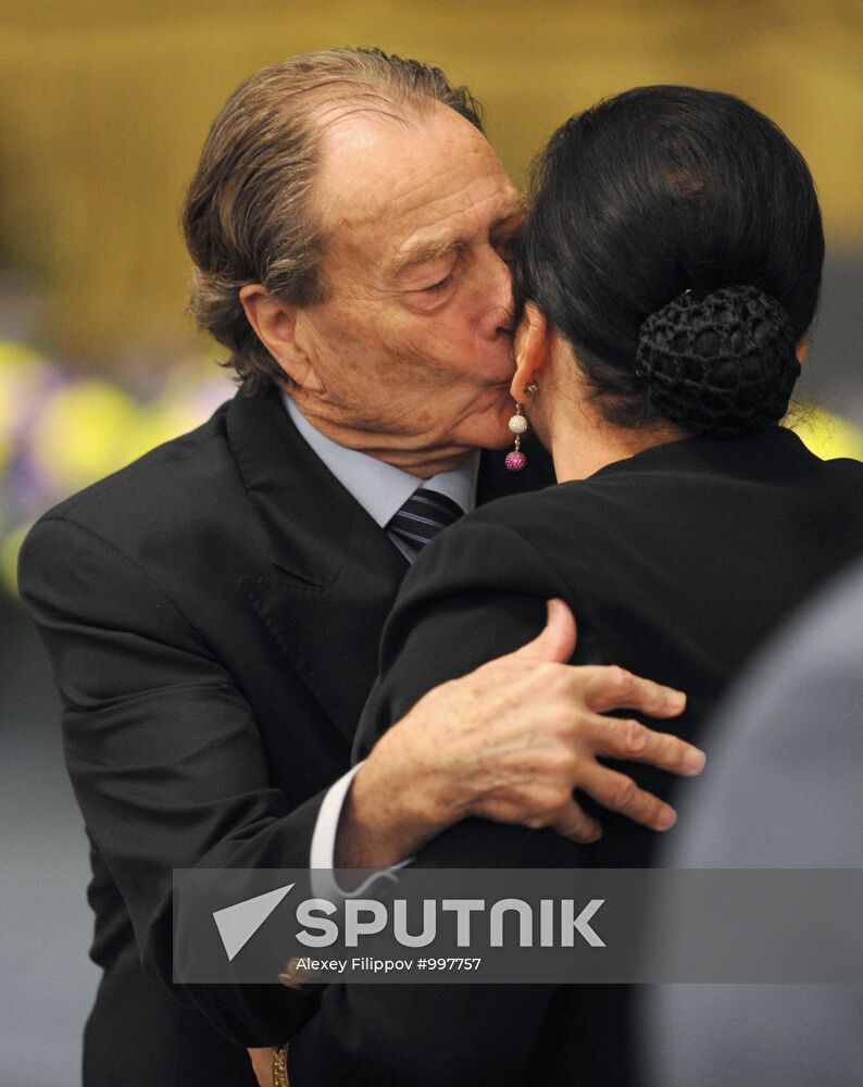 Dariga Nazarbayeva performs at the Bolshoi Theater