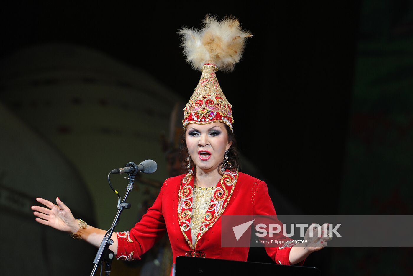 Dariga Nazarbayeva performs at Bolshoi Theater