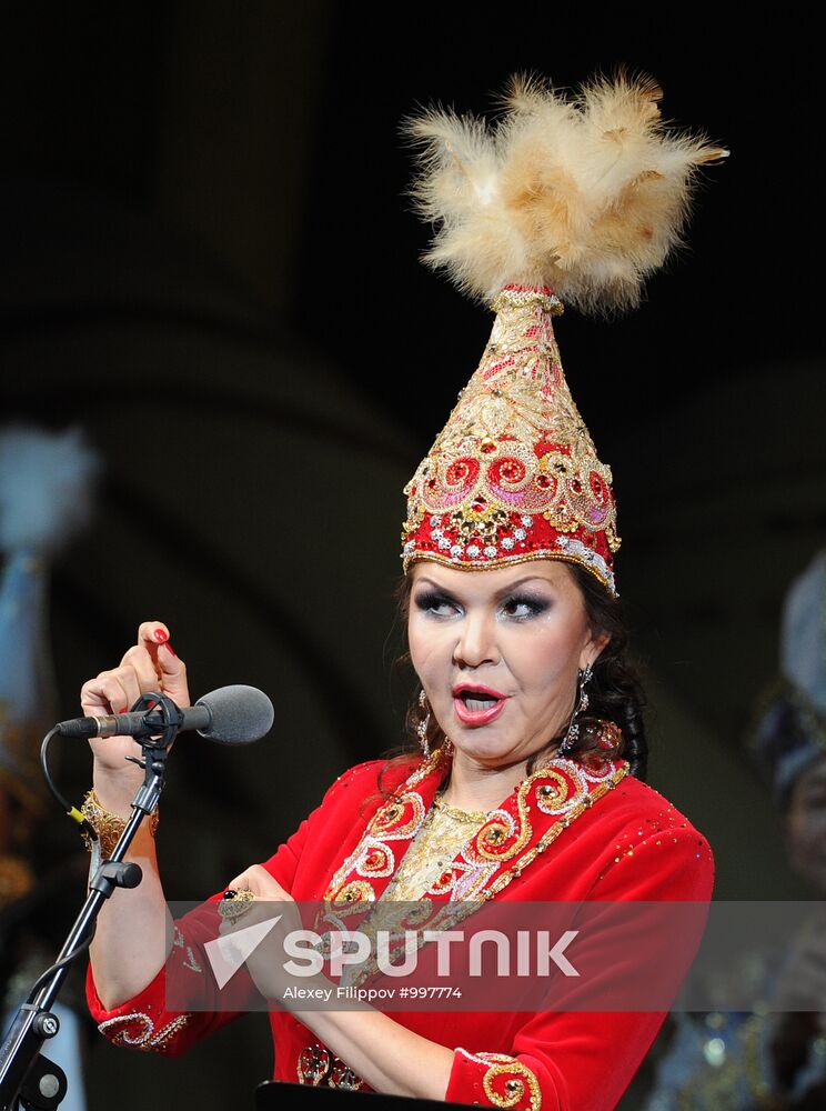 Dariga Nazarbayeva performs at Bolshoi Theater