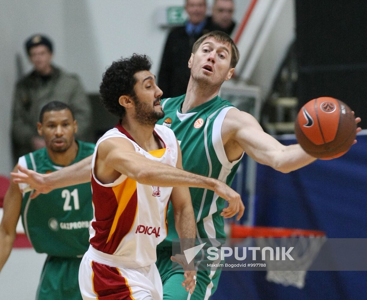 Euroleague Basketball. UNICS Kazan vs. Galatasaray Istanbul