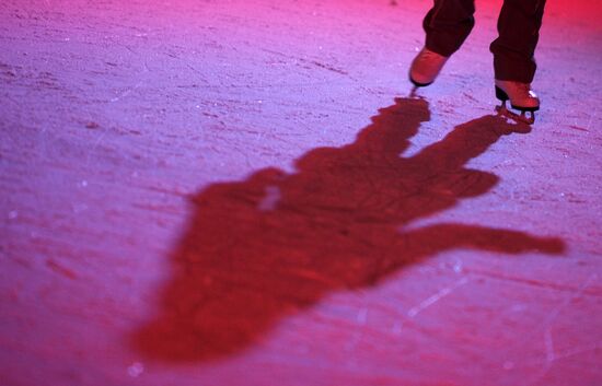 Ice skating rink at Moscow's Hermitage Garden