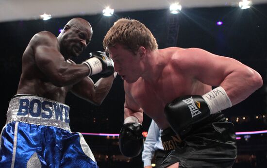 Boxing bout between Alexander Povetkin and Cedric Boswell