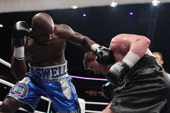 Boxing bout between Alexander Povetkin and Cedric Boswell