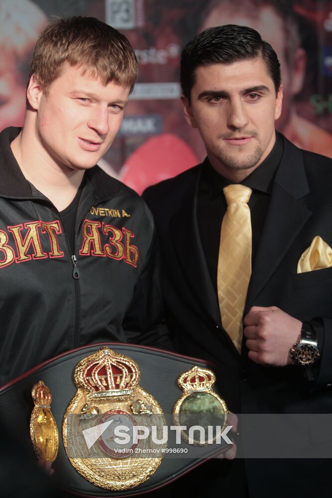 Boxing. Alexander Povetkin vs. Cedric Boswell