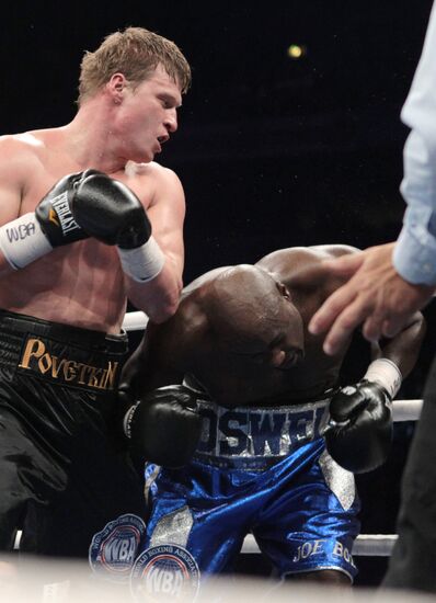 Boxing. Alexander Povetkin vs. Cedric Boswell