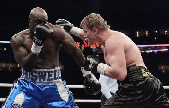 Boxing. Alexander Povetkin vs. Cedric Boswell