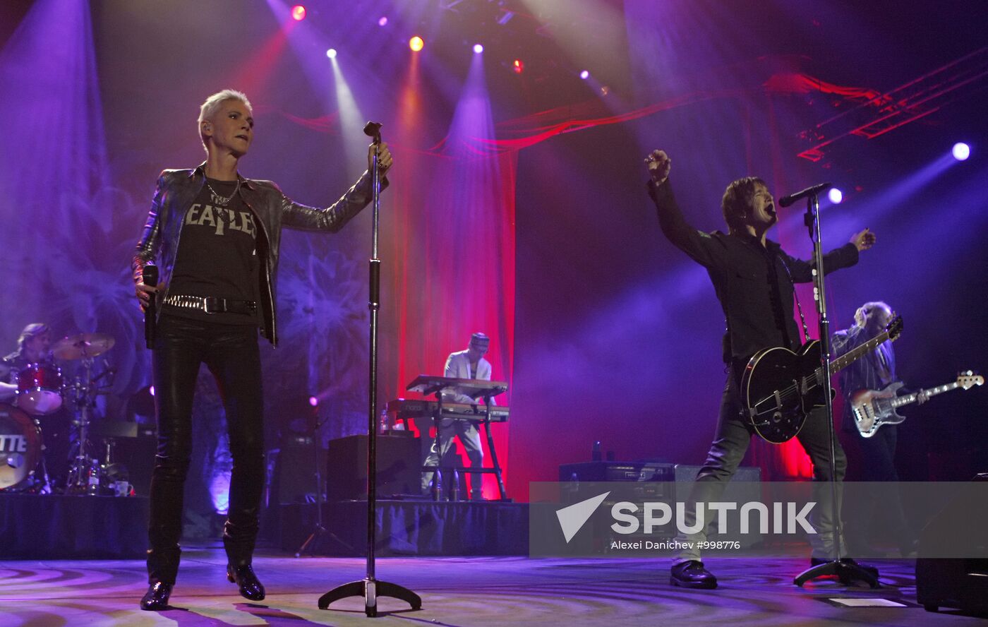 Roxette gives concert in St. Petersburg