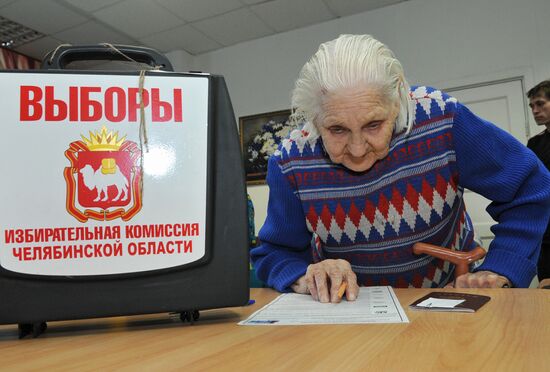 People vote in sixth State Duma election in Chelyabinsk