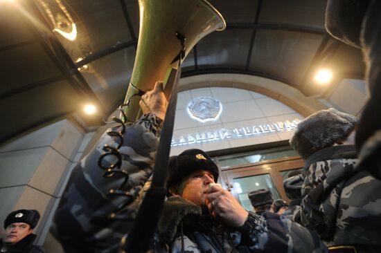 Situation at polling station in Moscow Central Telegraph Office