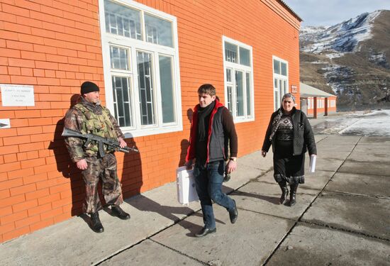 People vote in sixth Russian State Duma election in Chechnya