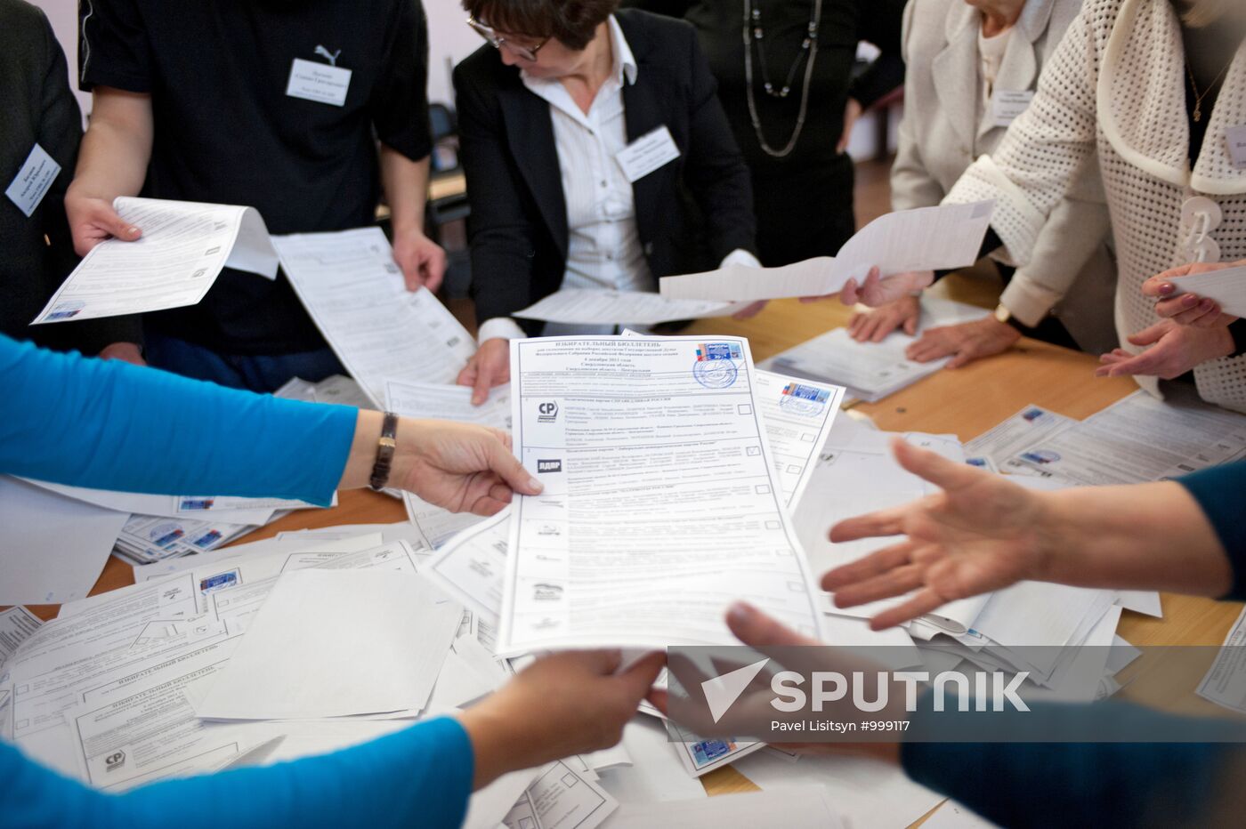 Election commissions count ballots following Duma elections