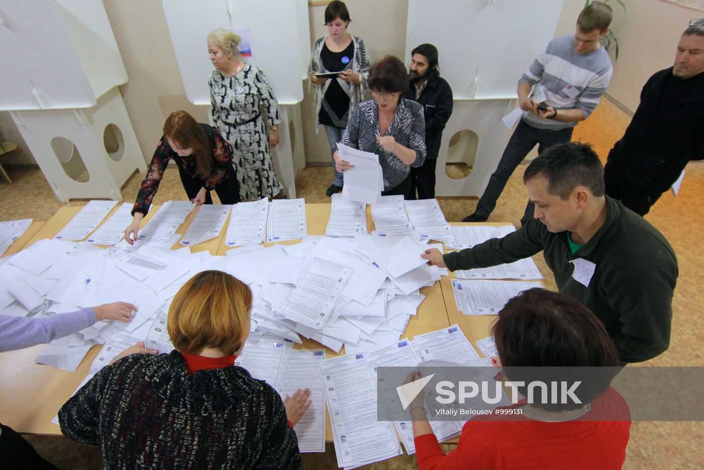 Vote count at State Duma elections