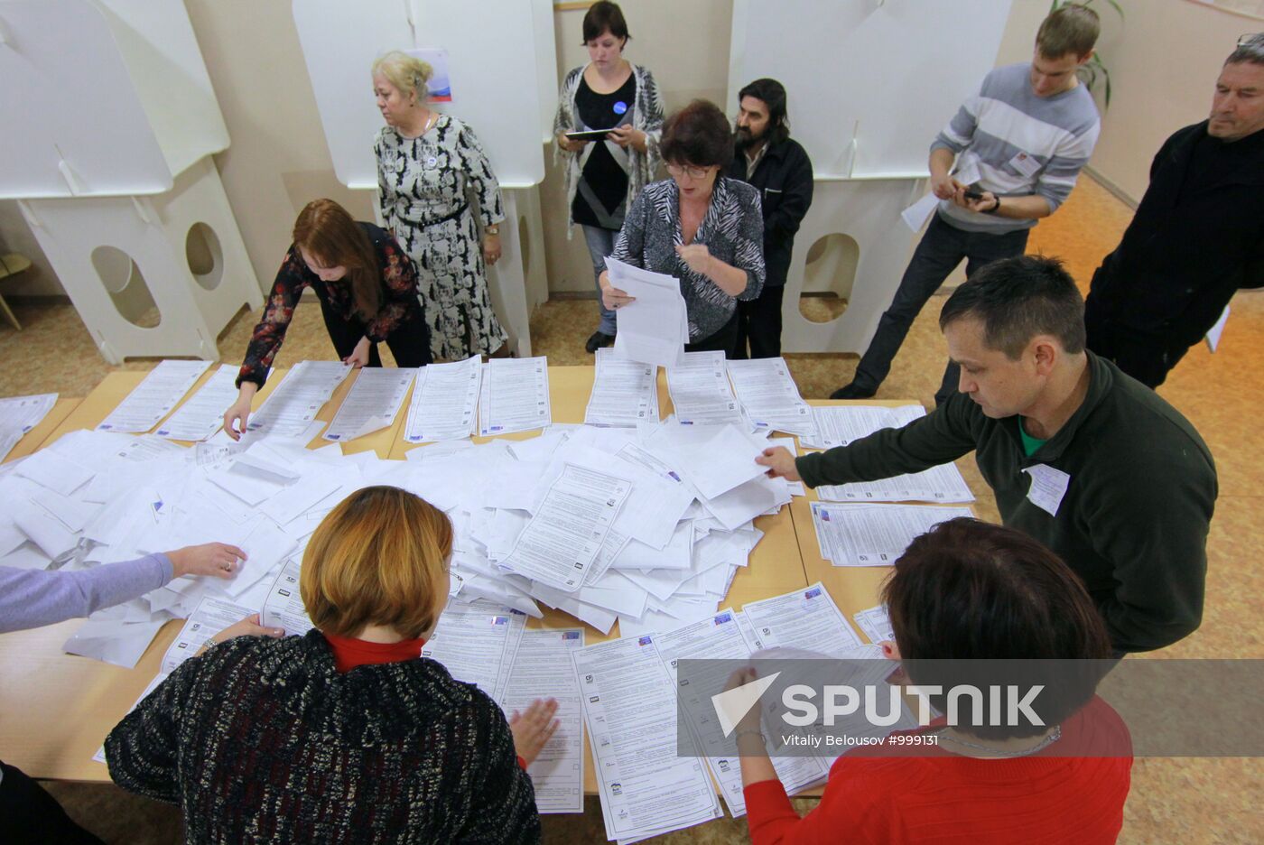 Vote count at State Duma elections