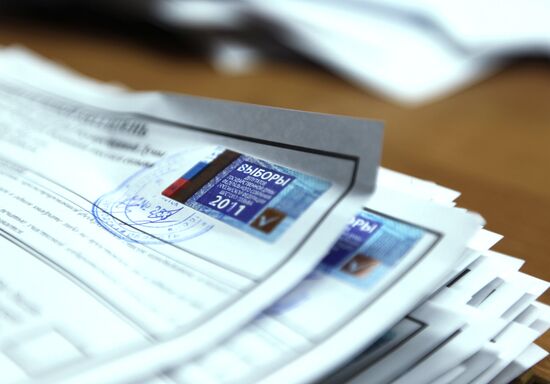 Election commissions count ballots following Duma election