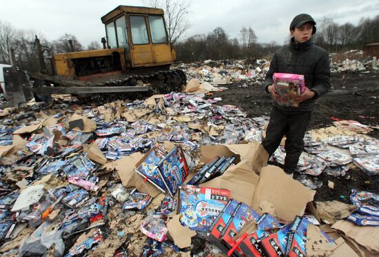Counterfeit toys destroyed in Kaliningrad Region