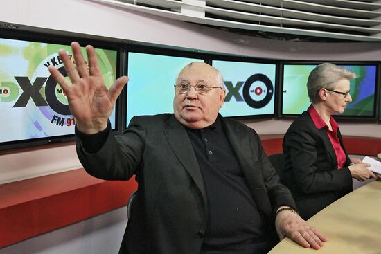 Echo Moskvy radio with M. Gorbachev, L. Muratov and L. Shevtsova