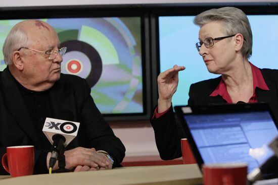 Echo Moskvy radio with M. Gorbachev, L. Muratov and L. Shevtsova