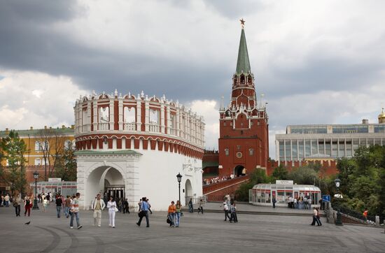 Kutafya and Trinity towers, Moscow Kremlin