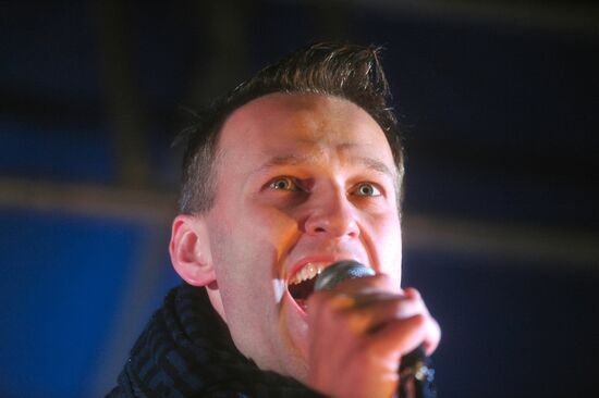 Blogger Aleksey Navalny, founder of RosPil project