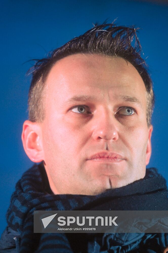 Blogger Aleksey Navalny, founder of RosPil project