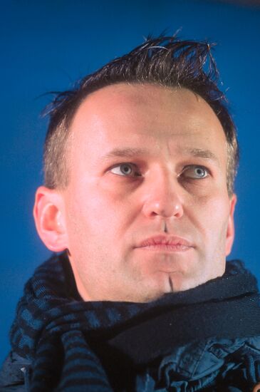 Blogger Aleksey Navalny, founder of RosPil project