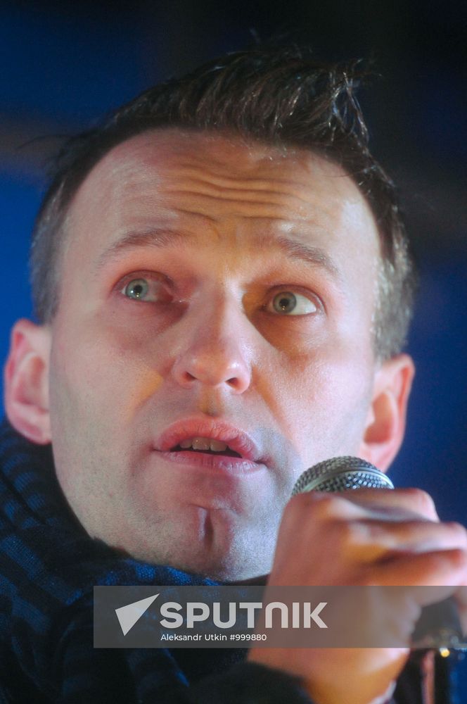 Blogger Aleksey Navalny, founder of RosPil project