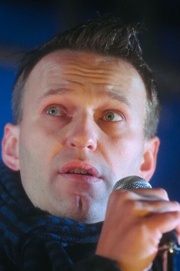 Blogger Aleksey Navalny, founder of RosPil project