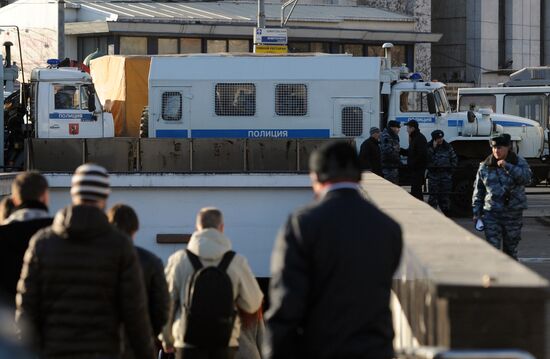 Security stepped up in Moscow