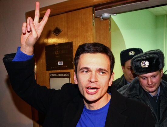 Ilya Yashin in Tverskoy Court