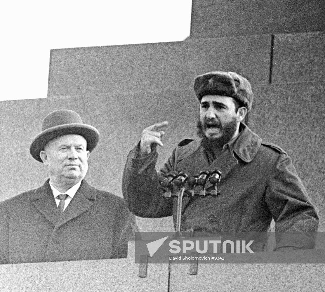 KHRUSHCHEV CASTRO Sputnik Mediabank