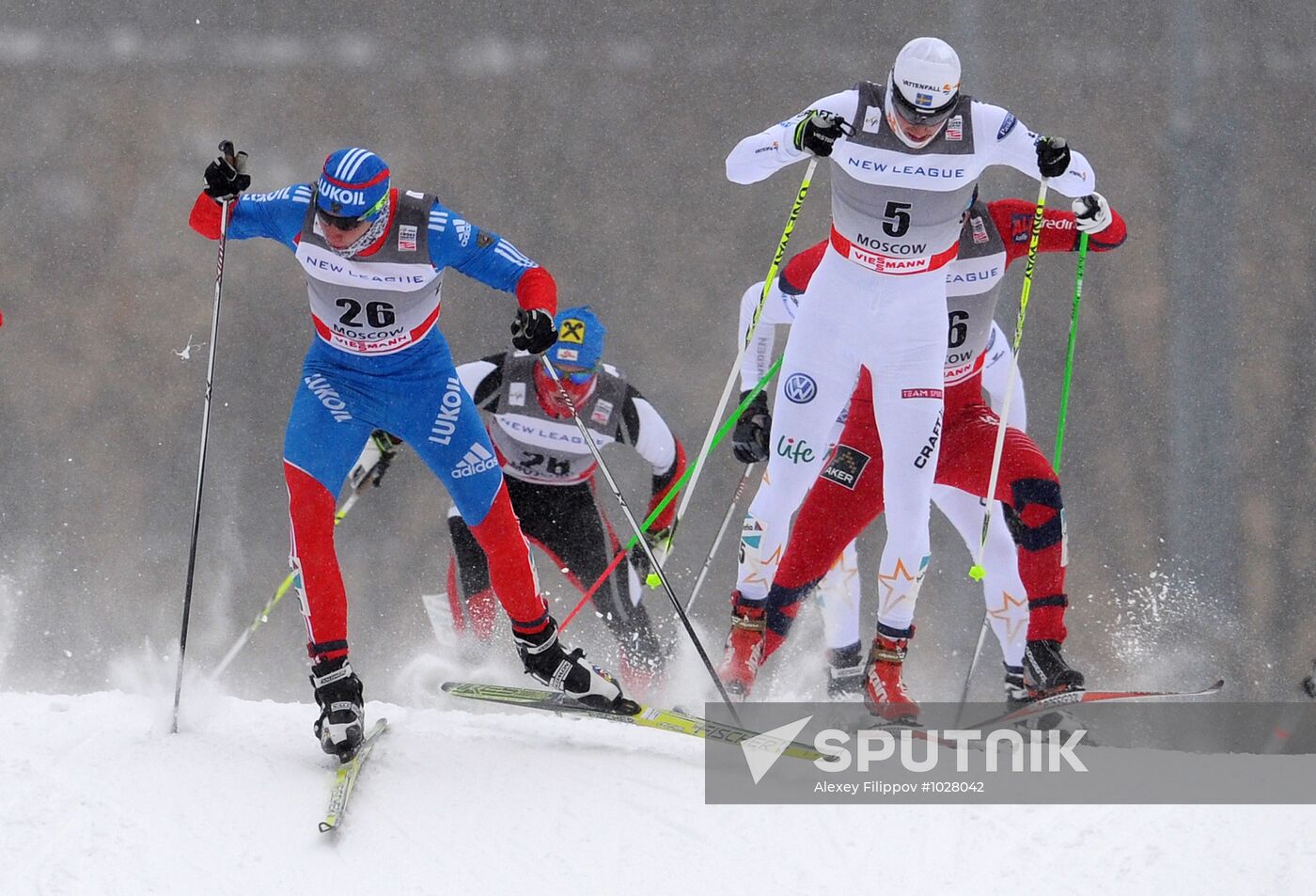 World Cup crosscountry skiing stage. Men's sprint Sputnik Mediabank