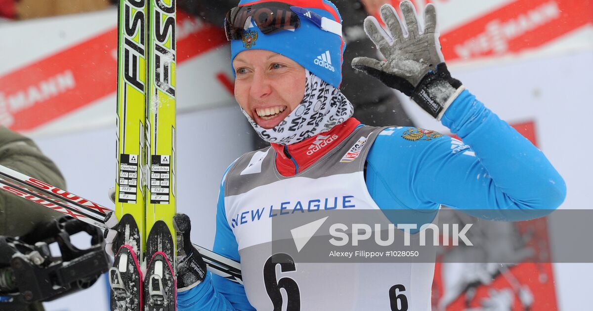 World Cup crosscountry skiing stage. Sprint Sputnik Mediabank