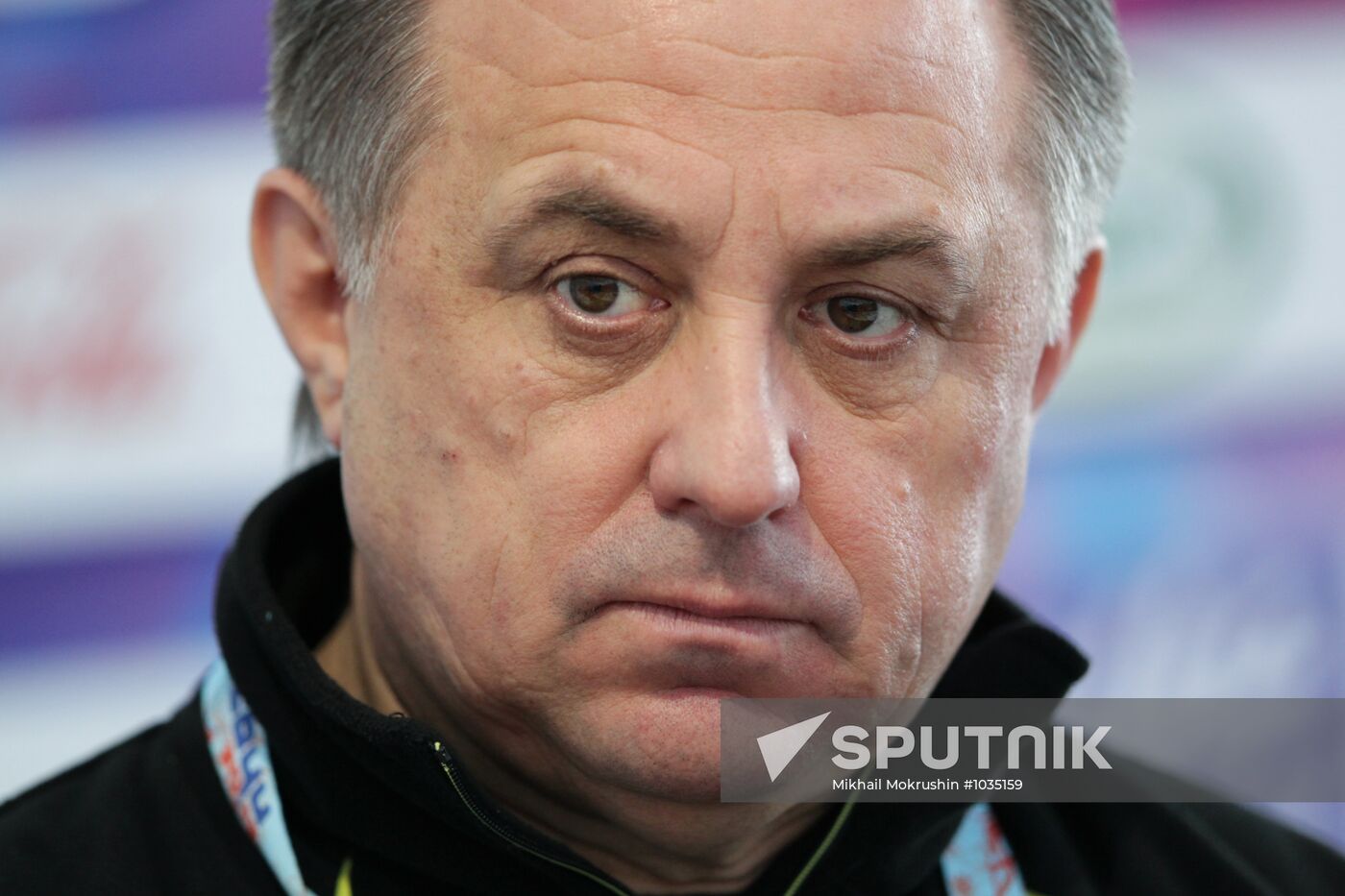 Vitaly Mutko and Vladimir Potanin hold news conference Sputnik Mediabank