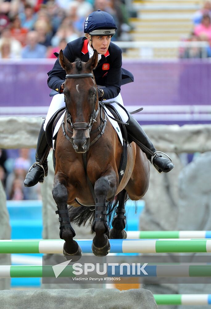2012 Olympic Games. Equestrian. Team Eventing. Jumping Sputnik Mediabank