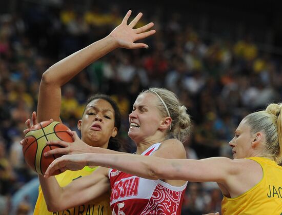 2012 Olympics. Women s Basketball. Australia vs. Russia Sputnik Mediabank