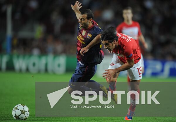 Football. Champions League. Barcelona vs. Spartak