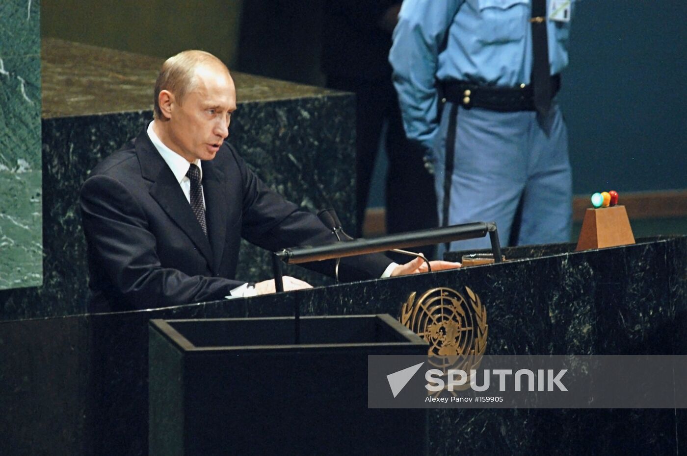 Putin Un General Assembly Speech Sputnik Mediabank 7364