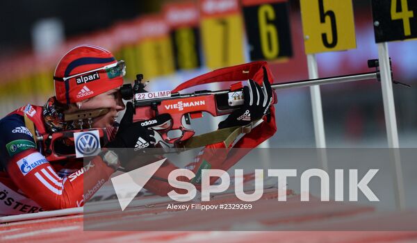 Biathlon. 1st stage of World Cup. Women's sprint