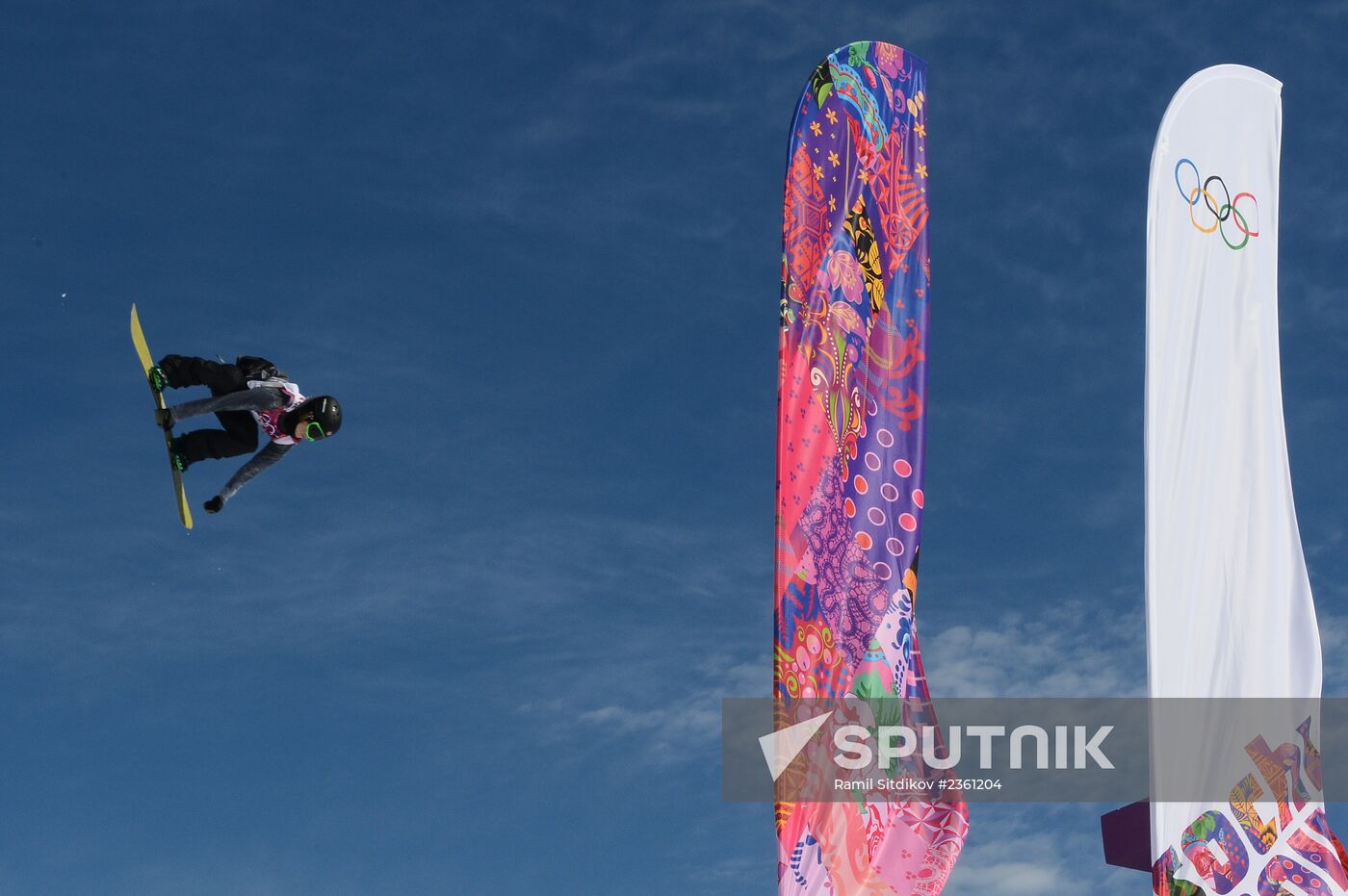 2014 Winter Olympics. Snowboarding. Men. Slopestyle. Finals Sputnik