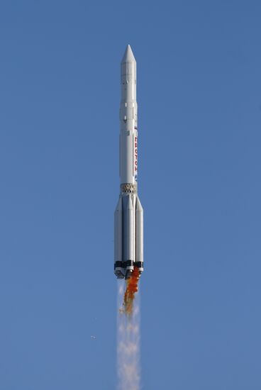 Carrier rocket Proton-K launched from Baikonur space center | Sputnik ...