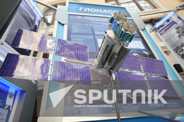 A GLONASS satellite mock-up