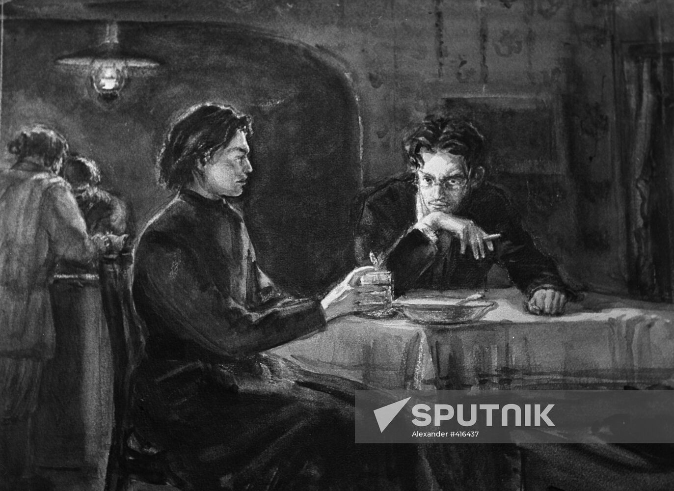 Illustration for novel "The Brothers Karamazov" Sputnik Mediabank