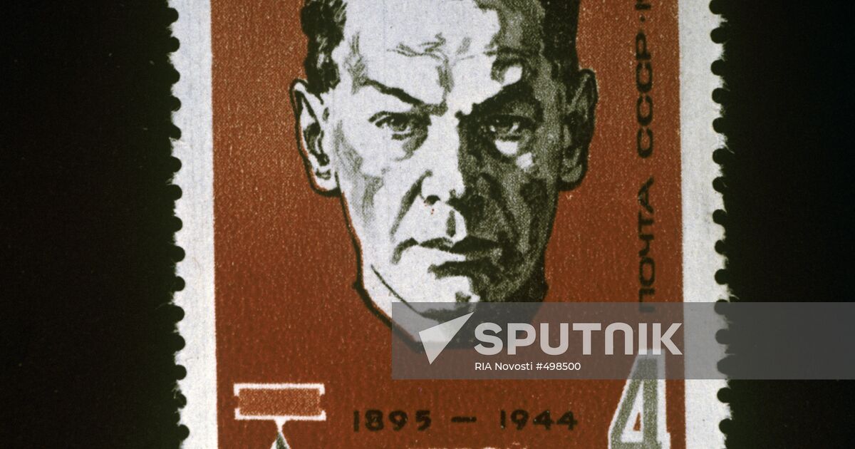 Soviet Postage Stamp With Richard Sorge Sputnik Mediabank soviet-postage-stamp-with-richard-sorge-sputnik-mediabank