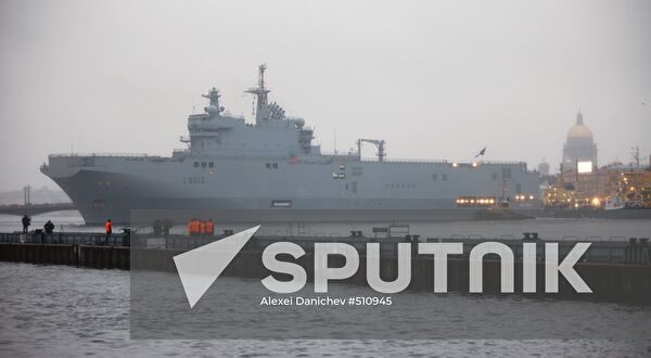 French Mistral-class amphibious assault ship