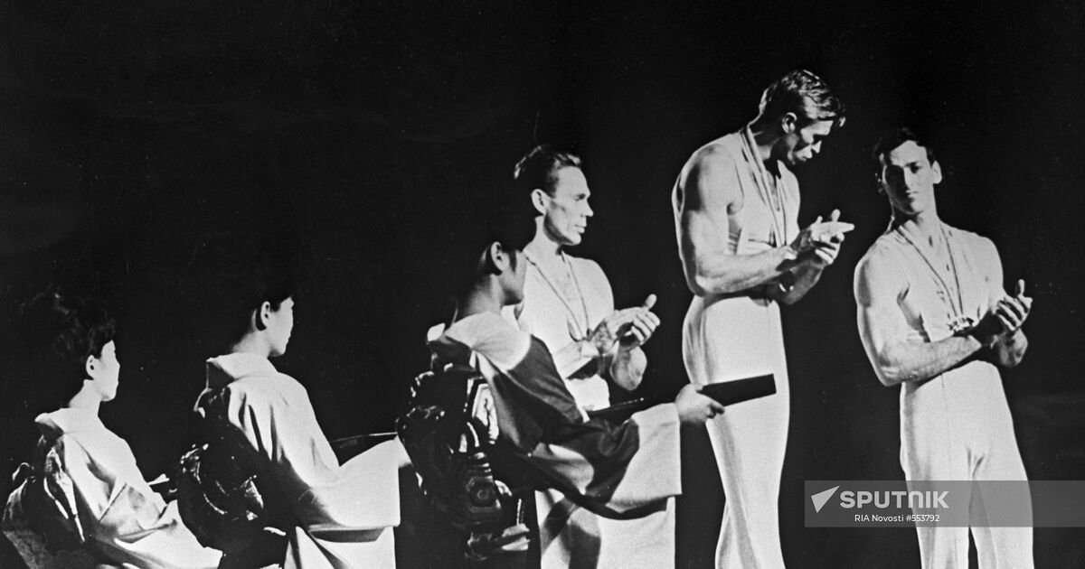 Olympic champion Boris Shakhlin Sputnik Images media library