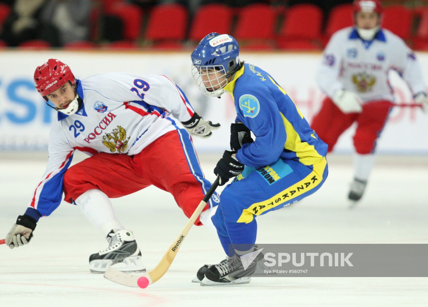 2010 World Bandy Championship Russia vs. Kazakhstan Sputnik