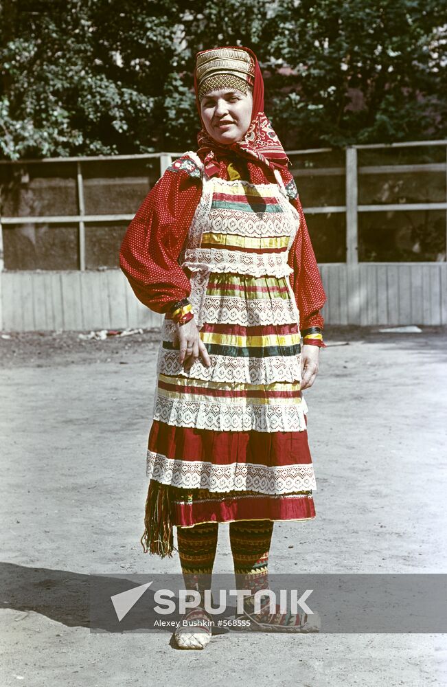 Ancient Russian folk costume Sputnik Mediabank