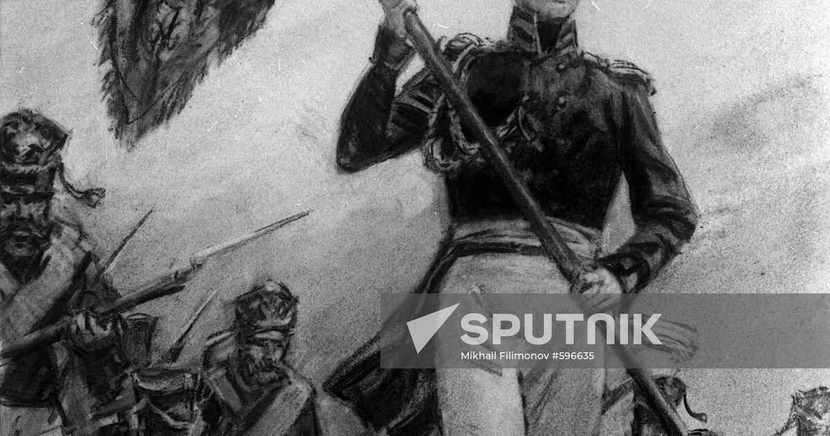 Illustration for novel war and peace reproduction sputnik mediabank
